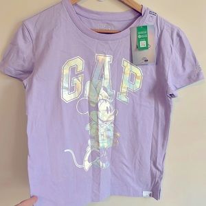Kids Gap Disney Minnie Mouse tee Shirt XXL 14-16 purple and silver